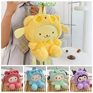 Usnow Kuromi กระเป๋าเป้สะพายหลัง กระเป๋าสะพายไหล่ ลายตุ๊กตา Pochacco Melody Kawaii Cinnamoroll เหมาะกับการพกพาเดินทาง