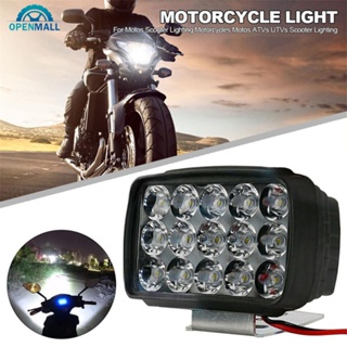 Openmall ไฟหน้ารถจักรยานยนต์ LED 15 ดวง 1000LM สําหรับสกูตเตอร์ Motos ATVs UTVs D7L8