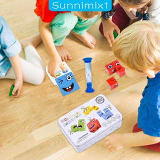 [Sunnimix1] บล็อคไม้ปริศนา รูปรถไฟ Montessori ของเล่นสําหรับเด็กก่อนวัยเรียน