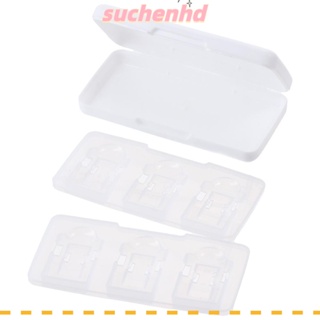 Suchenhd กล่องเก็บการ์ดหน่วยความจํา SD ขนาดเล็ก แบบใส หลายช่อง คุณภาพสูง