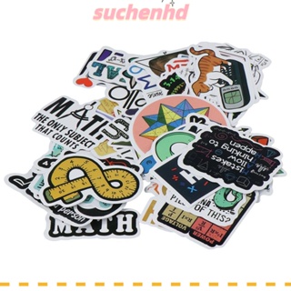 Suchenhd สติกเกอร์ PVC ลายคณิตศาสตร์ หลากสี สําหรับติดตกแต่งสมุดภาพ DIY 150 ชิ้น