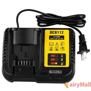 ❤ Fairymall แท่นชาร์จแบตเตอรี่ แบบชาร์จเร็ว สําหรับ 10.8V 12V 14.4V 18V 20V DCB101