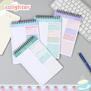 SOLIGHTER สมุดโน้ต แพลนเนอร์ แพลนเนอร์รายวัน สําหรับจดบันทึก รายวัน