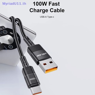 Myriadu สายชาร์จ USB C Type C 100W ชาร์จเร็ว สําหรับ Huawei P50 P40 P30 Pro Xiaomi Realme POCO 7A