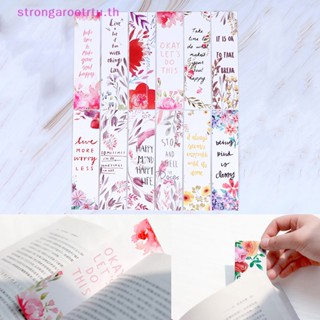 Strongaroetrtu ที่คั่นหนังสือ ลายดอกไม้ 30 ชิ้น ต่อชุด