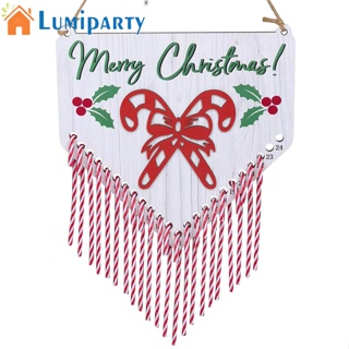 Lumiparty ปฏิทินนับถอยหลัง แบบแขวน สําหรับตกแต่งประตูหน้า เทศกาลคริสต์มาส