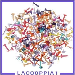 [Lacooppia1] ตัวยึดกระดาษ ขนาดเล็ก คละสี 8x12 มม. สําหรับสมุดภาพ งานฝีมือ 200 ชิ้น