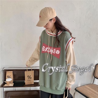 Crystal  เสื้อกันหนาว เสื้อแขนยาว เสื้อฮู้ด สบาย casual Popular มีชีวิตชีวา  สไตล์เกาหลี Stylish ins สบาย A98J7IK 36Z230909