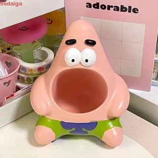 Daiga Patrick Star ที่วางปากกา เครื่องสําอาง ดินสอ แปรง ขาตั้ง อะนิเมะ เรซิน มัลติฟังก์ชั่น ที่เก็บเครื่องเขียน เดสก์ท็อป ออแกไนเซอร์ บ้าน สํานักงาน