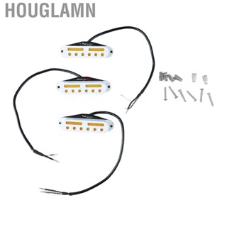 Houglamn Single Coil Pickup Set Balance String Volume Metal Staggered Bars Guitar Reliable Harmonious Rich  for