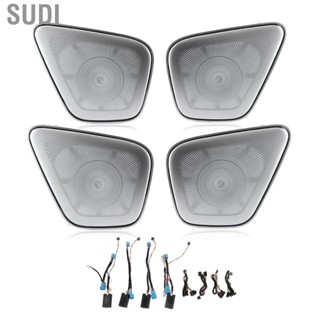 Sudi 4pcs 64 Color Car  Door Midrange Speaker Covers Trim Ambient Light Replacement A-Class W177 2019-2021