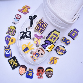 ชุดจี้การ์ตูน James Jibbitz Jibitz Croc Charm Kobe Bryant Jibits เครื่องประดับ สําหรับผู้หญิง 10 ชิ้น