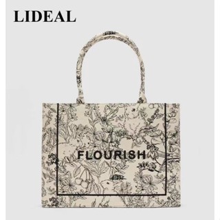 LIDEAL กระเป๋าผ้ากระเป๋าผ้าแคนวาส Tote Bag 2023 NEW GTT2390QQ9 37Z230911