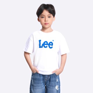 LEE KIDS เสื้อยืดแขนสั้นผู้ชาย / ผู้หญิง คอลเลคชั่น Iconic Logo ทรง REGULAR รุ่น LK F123UTSSN07 สีขาว