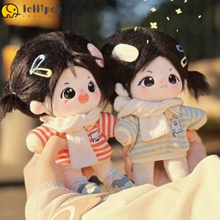 Lollipo1 ชุดเสื้อกันหนาว มีฮู้ด ผ้าฝ้าย ลายทาง แฮนด์เมด สําหรับตุ๊กตา BJD 1/12 1/11 1/12 OB11 15/20 ซม.