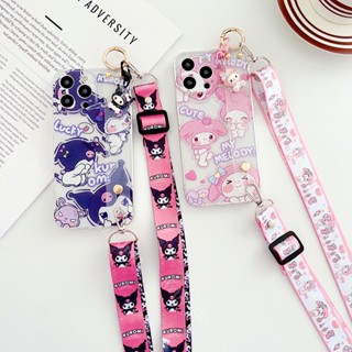 เคสโทรศัพท์มือถือ แบบนิ่ม ลายการ์ตูน Kuromi Melody สําหรับ Samsung Galaxy S23 Ultra S22 S21 S20 Note20 Ultra S23+ S22+ S21+ S20+ S23FE S21FE S20FE S10 S10+ S9+ S9 Note 10 9 8