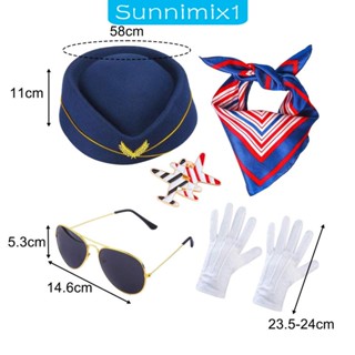 [Sunnimix1] ชุดเครื่องแต่งกายคอสเพลย์ หน้ากาก และแว่นตา สําหรับปาร์ตี้ฮาโลวีน