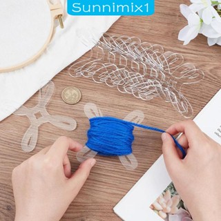 [Sunnimix1] อุปกรณ์ม้วนด้าย อะคริลิค สําหรับถักโครเชต์ 5 ชิ้น