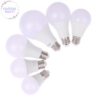 Habitatport หลอดไฟสปอตไลท์ LED E27 5W 7W 9W 12W 15W 18W สีขาวอบอุ่น