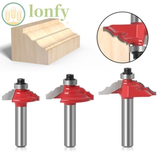 Lonfy ดอกกัดมิลลิ่ง คาร์ไบด์ ก้าน 1/2 นิ้ว 12 มม. ทนทาน สําหรับแกะสลักประตูตู้|เครื่องมือตัดลายเส้น สําหรับงานไม้