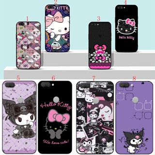 เคสโทรศัพท์มือถือแบบนิ่ม ลายเฮลโลคิตตี สีดํา สําหรับ Realme 7 Pro 7 4G 7i 8 8 Pro 8 5G C31 C33 H17