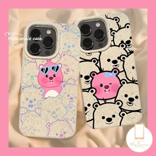 เคสโทรศัพท์มือถือ แบบนิ่ม ย่อยสลายได้ เป็นมิตรกับสิ่งแวดล้อม ลายการ์ตูนน่ารัก สําหรับ iPhone 11 15 13 XR 8 7 6 6S 15 Plus X 11 12 14 Pro MAX XS MAX SE