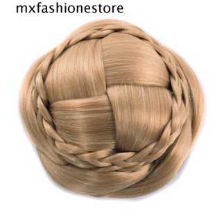 Mxfashione กิ๊บติดผมสังเคราะห์ ทนความร้อน สไตล์วินเทจ สีน้ําตาล สําหรับผู้หญิง