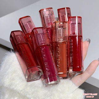 Gege Bear Mirror Lip Glaze สูตรให้ความชุ่มชื้นเพื่อความเงางามยาวนาน ระดับการเรนเดอร์สีสูง Nonstick Cup Water Light Lip Makeup Aqua Lip Glaze เครื่องสำอางความงาม ♥ Dare to be Beautiful