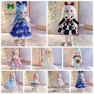 Alanfy BJD ตาตุ๊กตาจําลอง 1/6 BJD 3D ข้อต่อถอดได้ ข้อต่อถอดออกได้ สําหรับเด็กผู้หญิง