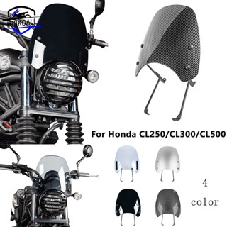 Ljbkoall CL300 CL250 กระจกกันลม อุปกรณ์เสริม สําหรับรถจักรยานยนต์ Honda CL 250 CL 300 CL500