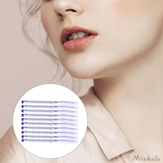 [Miskulu] ปากกามาร์กเกอร์เขียนคิ้ว กันน้ํา สีฟ้า Blau-10 Stück 10 ชิ้น