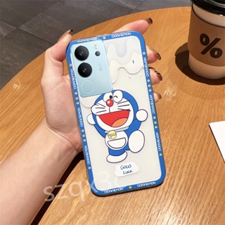 ใหม่ เคสโทรศัพท์มือถือ ซิลิโคนนิ่ม ใส ปิดด้านหลัง ลายการ์ตูนน่ารัก สําหรับ VIVO V29 V27 V27e V25 Pro V25e VIVO Y78 Y27 Y36 Y02 Y02A Y02T 4G 5G 2023