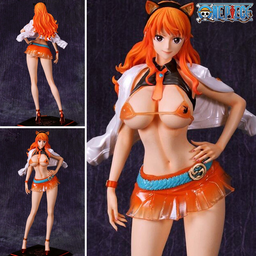 Figure ฟิกเกอร์ Model โมเดล One Piece    Nami นามิ Fashionable Clothes Orange Lovely pmhappiness