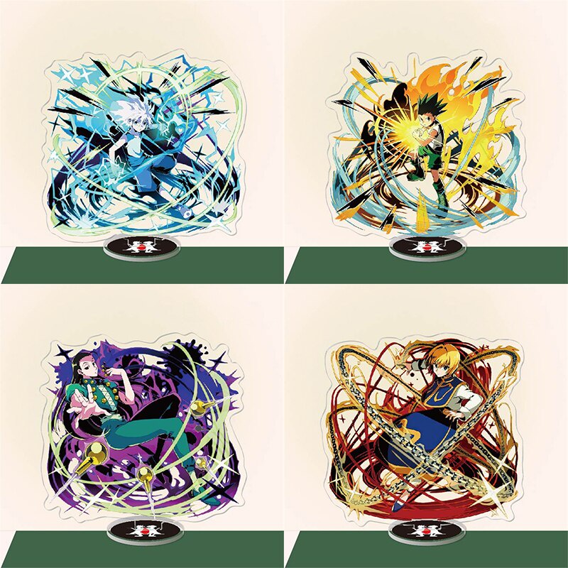 Anime Standee Model Hunter X Hunter Anime Hisoka Killua Zoldyck Gon Kurapika อะคริลิคพิมพ์ตัวอักษร 2