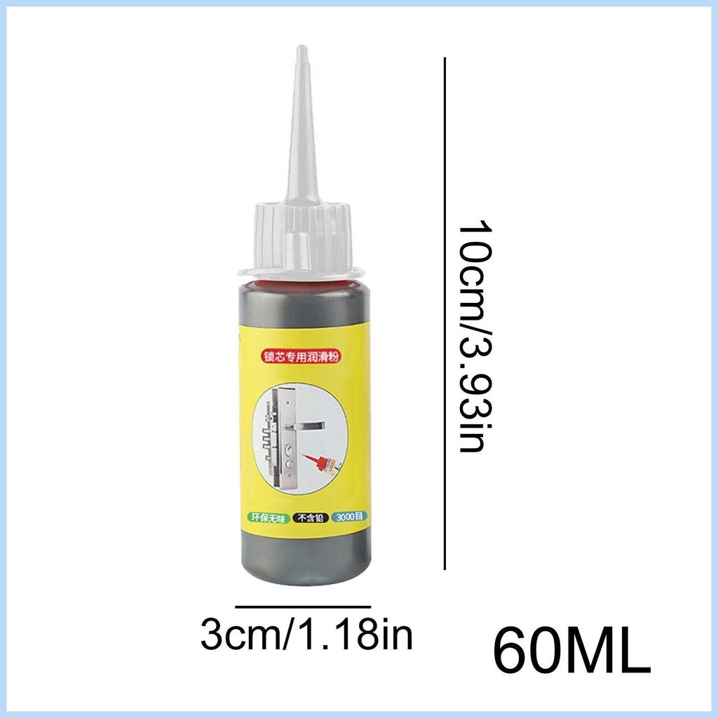 Graphite Lube ผงหล่อลื่น อเนกประสงค์ 60 มล. อุปกรณ์เสริม สําหรับกุญแจรถยนต์ hsgdyth - รูปที่ 3
