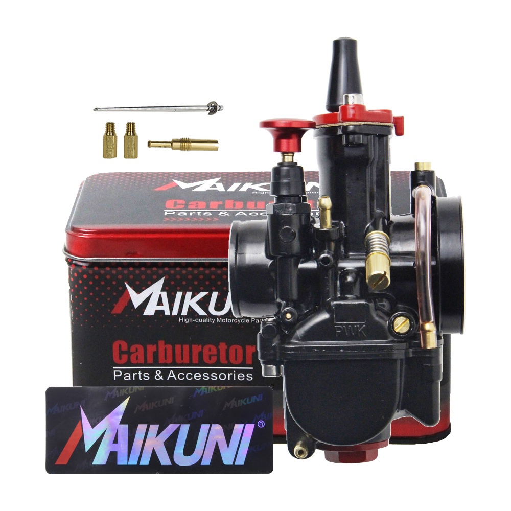Mikuni Carburetor Universal 21 24 26 28 30 32 34mm Black Maikuni PWK Parts Scooters With Power Jet Motorcycle ATV Factory sales