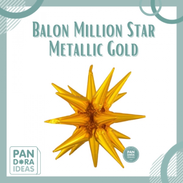 ลูกโป่ง Million Star Metallic Gold