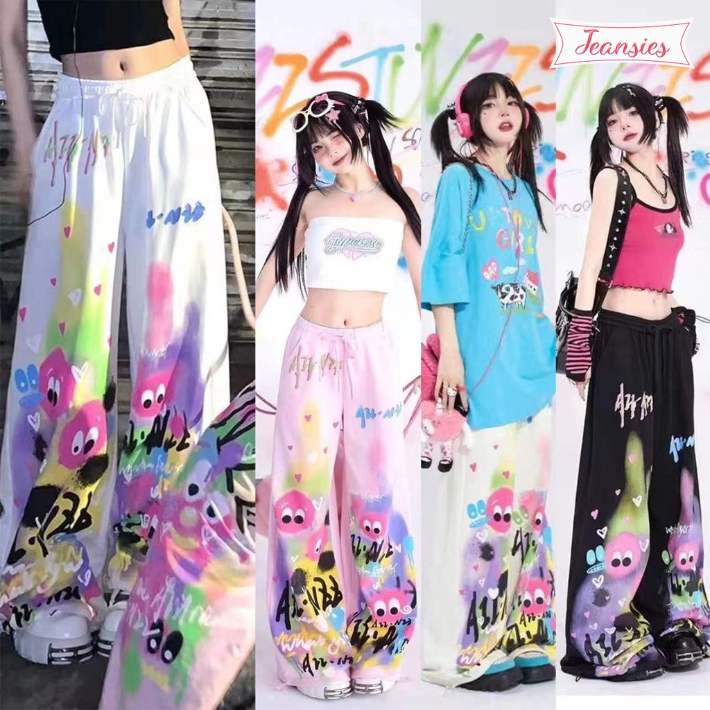 กางเกงเอวสูงขายาวทรงตรง สีพาสเทลมาแรง ผ้าทึบทิ้งตัว
