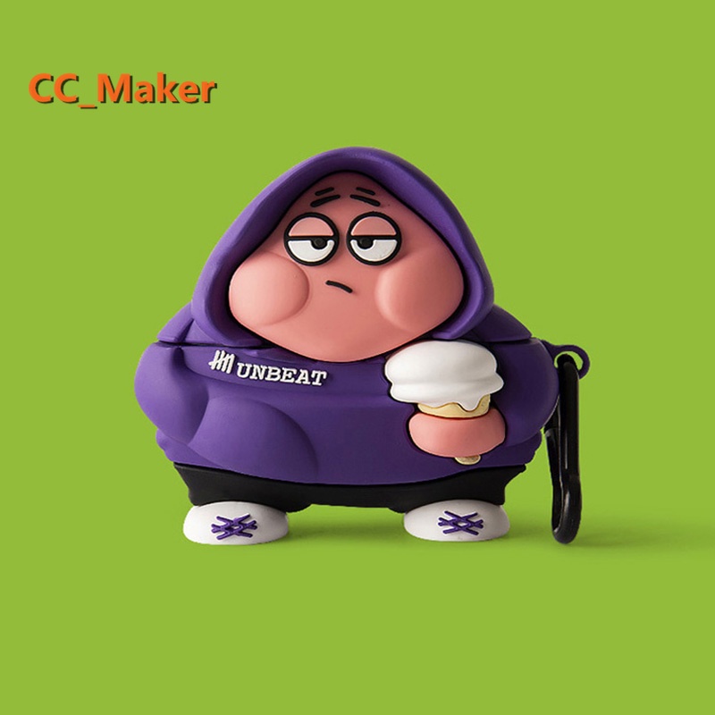 For Jabra Elite 4 Active Case Cute Patrick Star Cartoon Jabra Elite 5 Solid Color Silicone Case Jabr