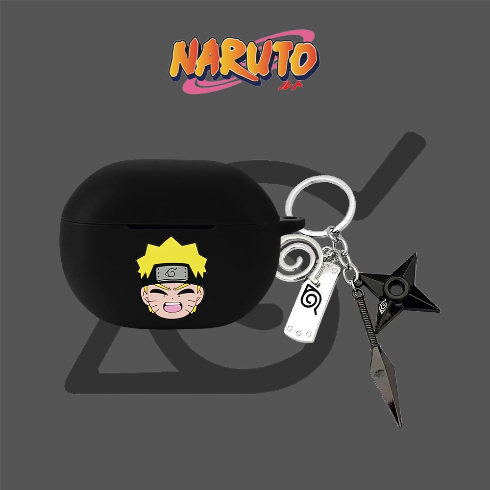 For Realme Buds T310 Case Anime Naruto Keychain Pendant Realme Buds T310 Silicone Soft Case Shockpro