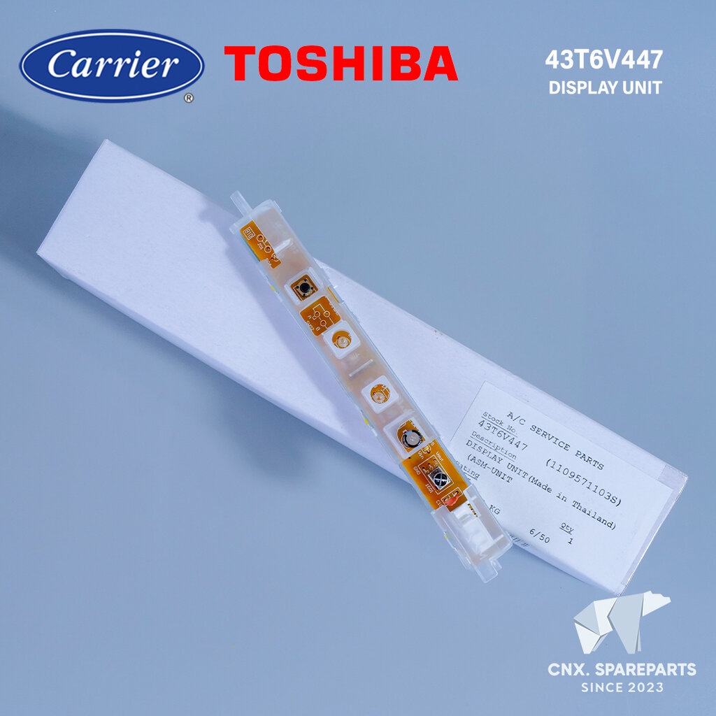 43T6V447 แผงรับสัญญาณรีโมทแอร์ Carrier ตัวรับสัญญาณรีโมทแอร์ แคเรียร์ รุ่น 42TEVGB010-703 อะไหล่แอร์ ของแท้ศูนย์