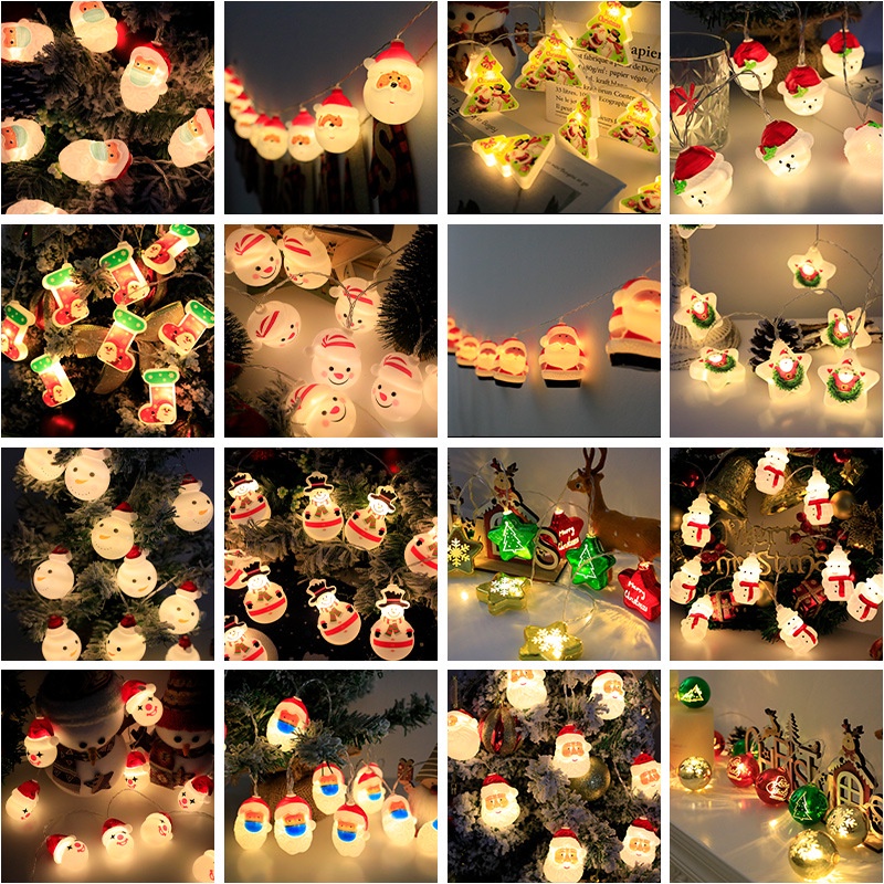 สายไฟ LED คริสมาสต์ ตกแต่งวันหยุด ไฟคริสต์มาส Christmas LED string lights