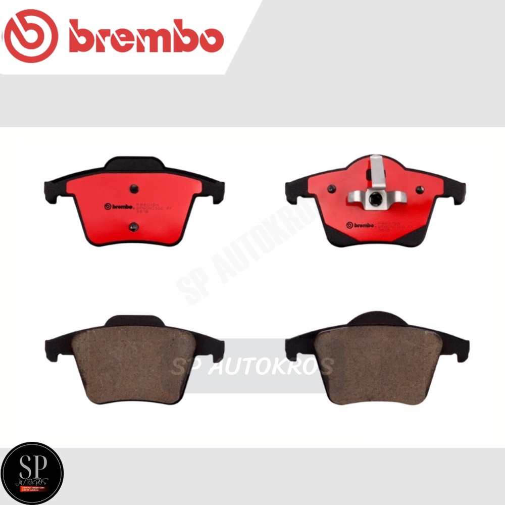 BREMBO ผ้าดิสเบรคหลัง VOLVO XC90 I (D3 D5 T6 V8) (2.4 2.5 2.9 3.2 4.4) P86 019
