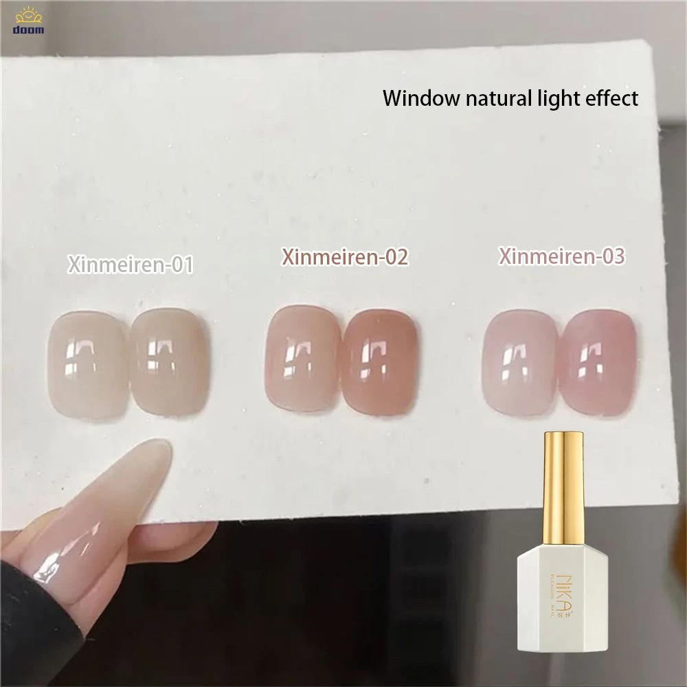 สีทาเล็บเจล ยาทาเล็บเจล เปลือย สีเจล ชาน้ําผึ้ง ใหม่ เจลทาเล็บ สีเปลือยเปล่าที่เข้ากันทั้งหมด 15ml 【doom】