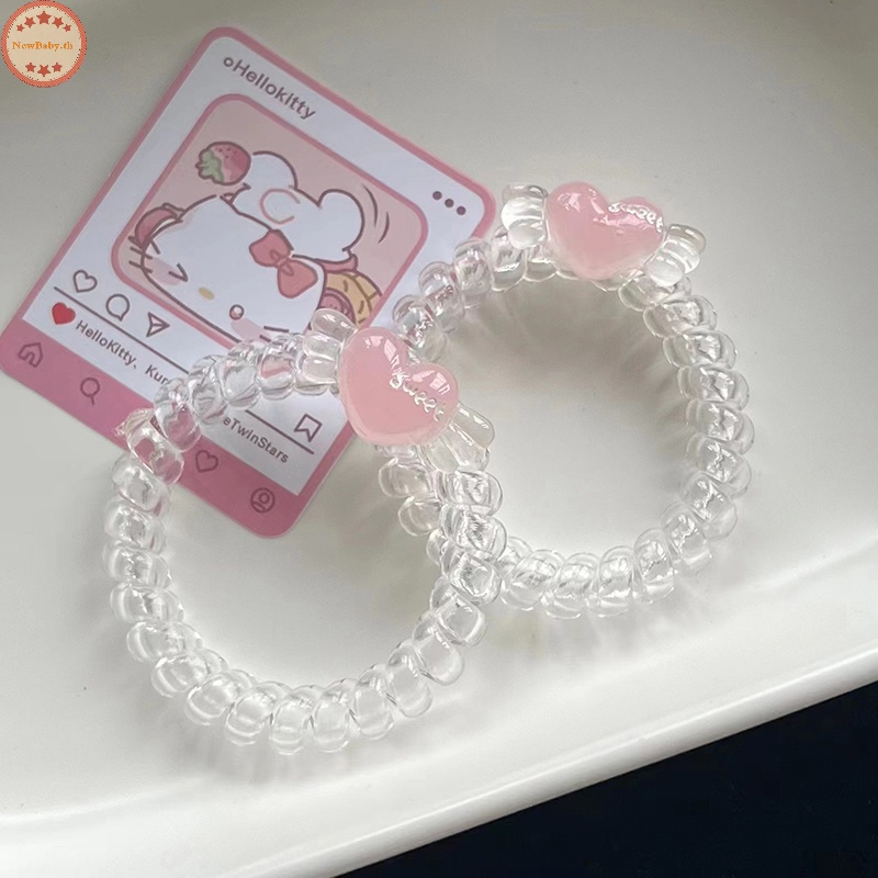 Newbaby 2023 Y2K ยางรัดผม รูปดาวห้าแฉก เจลลี่น่ารัก สไตล์เกาหลี ยืดหยุ่น สําหรับผู้หญิง เพื่อน ของขวัญ TH