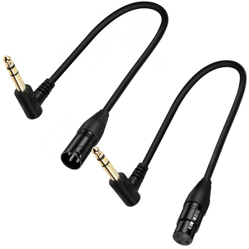 สายเคเบิ้ล XLR 3 Pin to 6 35 มม. 1 4 TS TRS Male Cable Stereo 6 35 มม. to XLR Plug Stereo Mic Connector สําหรับไมโครโฟน