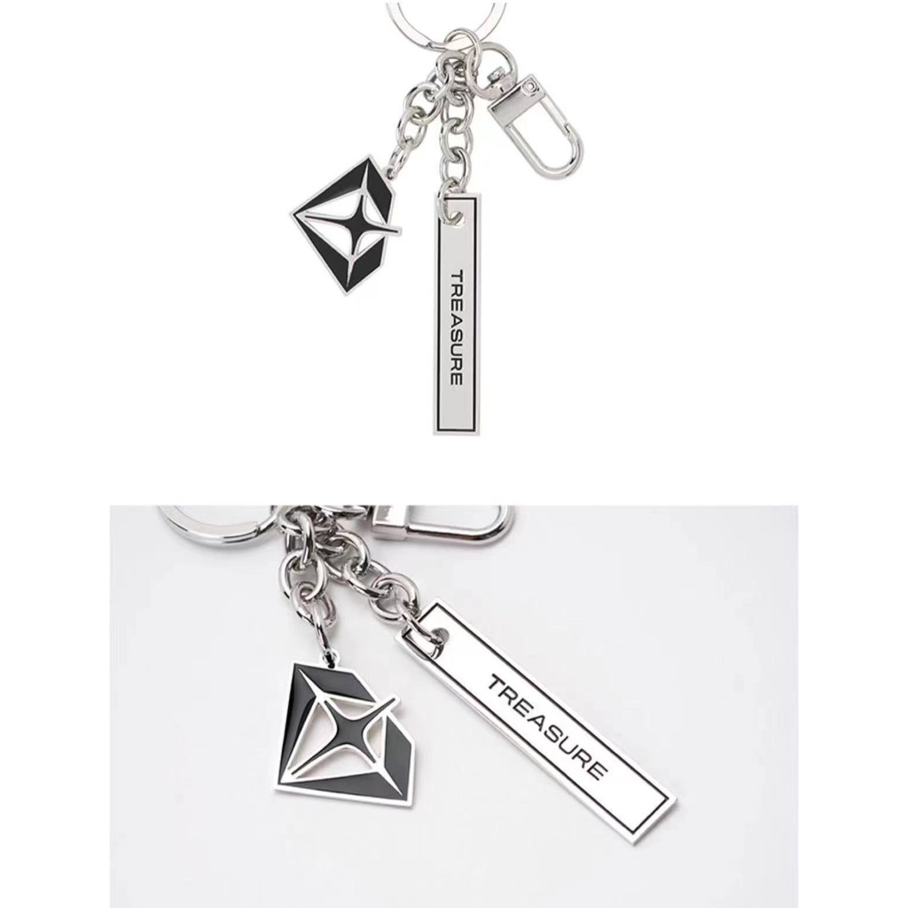 Kpop Idol TREASURE โลโก้พวงกุญแจ TRUZ 2nd Full Album Reboot Merch พวงกุญแจโลหะ