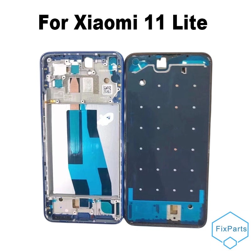 กรอบโลหะ กรอบกลาง ด้านหลัง จอ LCD สําหรับ Xiaomi MI 11 Lite MI11 Lite 4G 5G