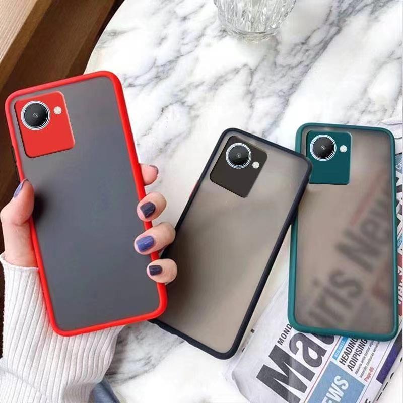 เคส Realme Narzo 50i / 50i prime / 50A prime เคสเรียลมี ขอบสีผิวด้าน เคสกันกระแทก เคสนิ่ม TPU Case