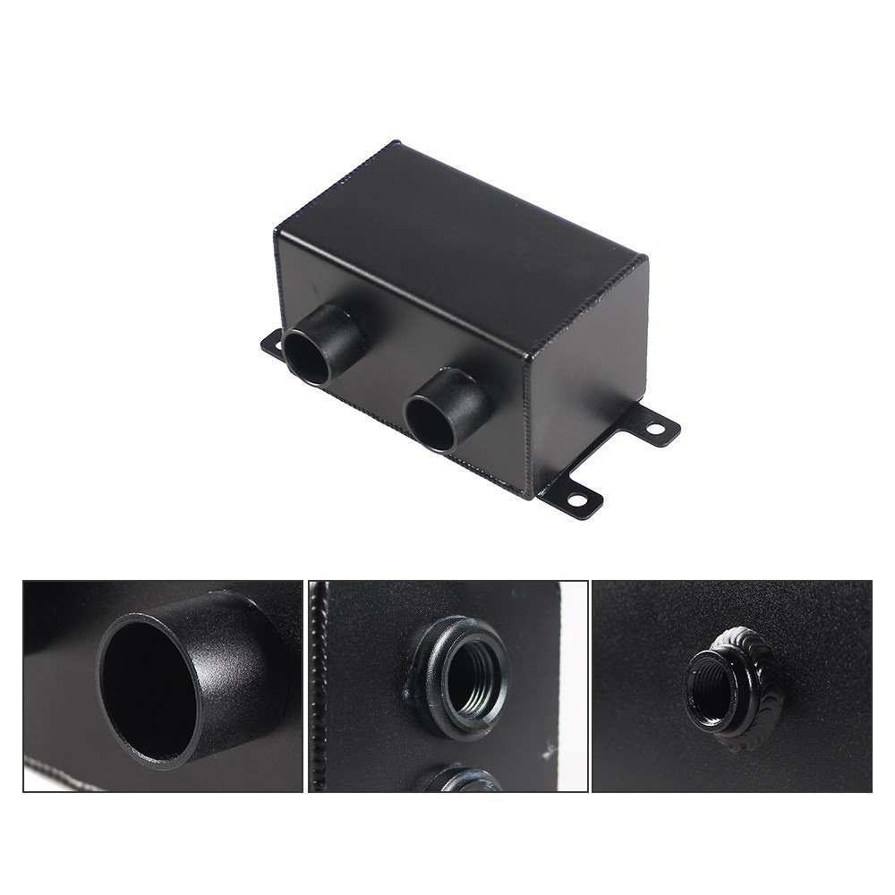 น้ํามันจับถังอ่างเก็บน้ํา AN8 พร้อม Air Breather Filter Racing 1200ml 1.2L Twin Baffle Dual กรองเครื่องยนต์รถอุปกรณ์เสริม ราคา ถูกที่สุด ดีลบีเคเค แกลเลอรีภาพที่ 4
